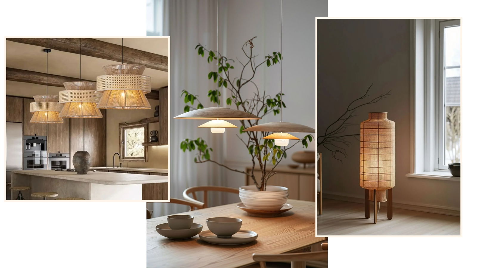 iluminación japandi