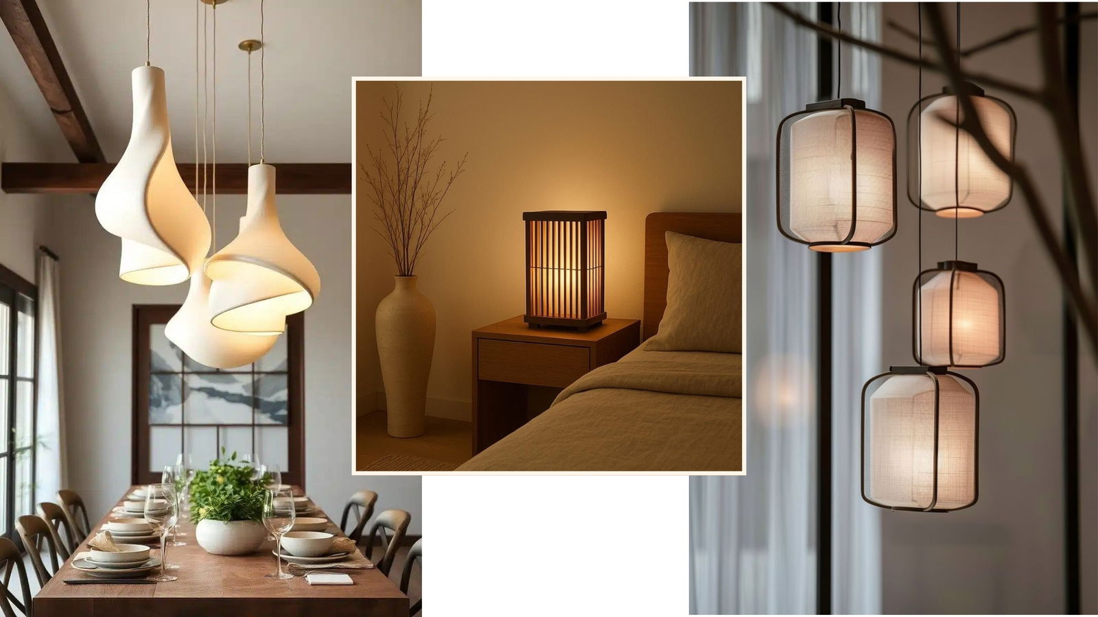 iluminacón estilo japonés