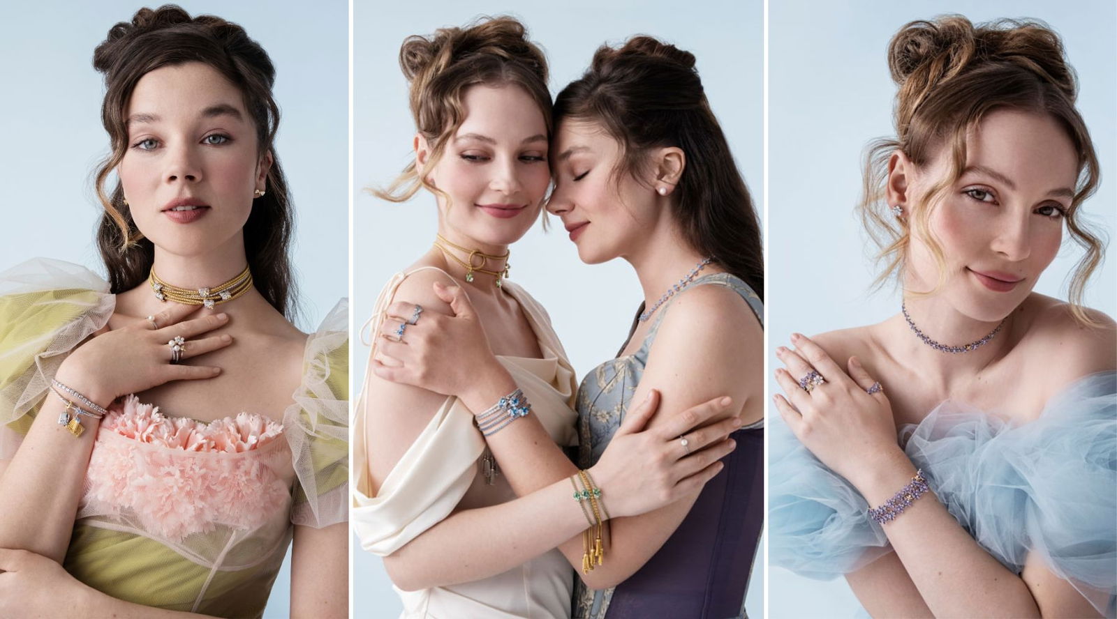 Claudia Jessie y Hannah Dodd trasladan la estética romántica de Bridgerton a la joyería de Pandora