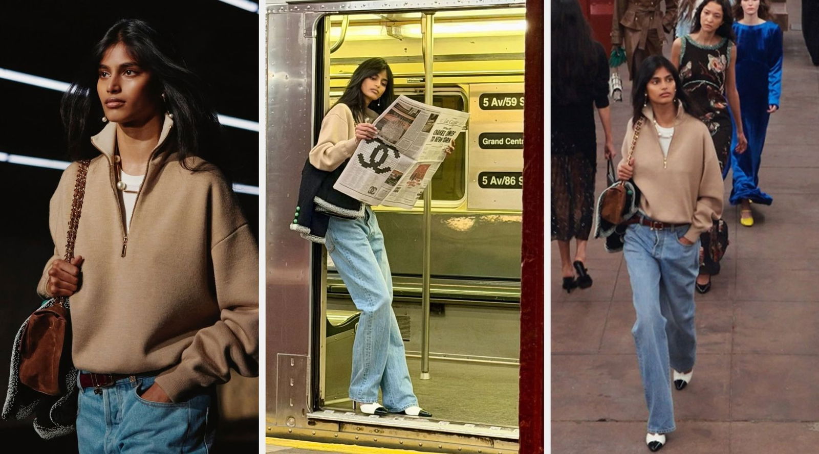 El jersey con media cremallera que Chanel ha puesto de moda y 8 opciones para sumarse a la tendencia