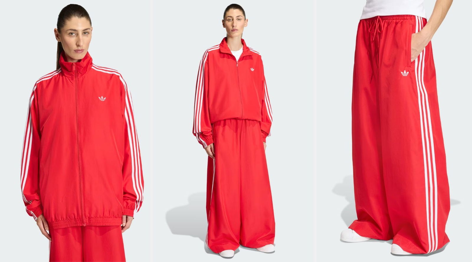 Este chándal rojo demuestra que la comodidad también puede ser elegante en la nieve