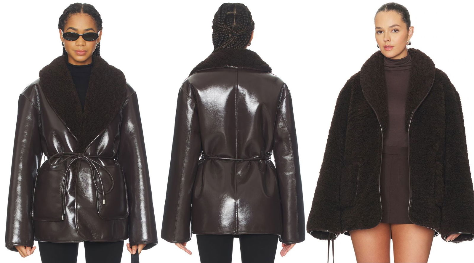 El abrigo reversible marrón que resuelve los días de frío extremo