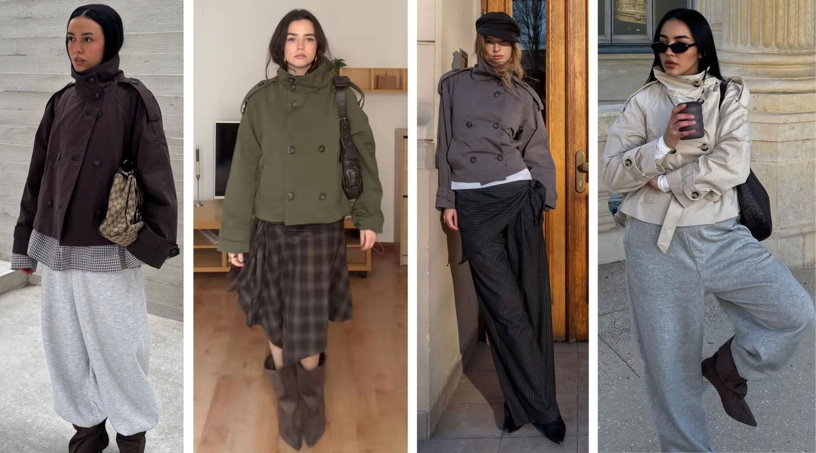 La gabardina corta de Bershka que está sustituyendo al trench clásico esta temporada