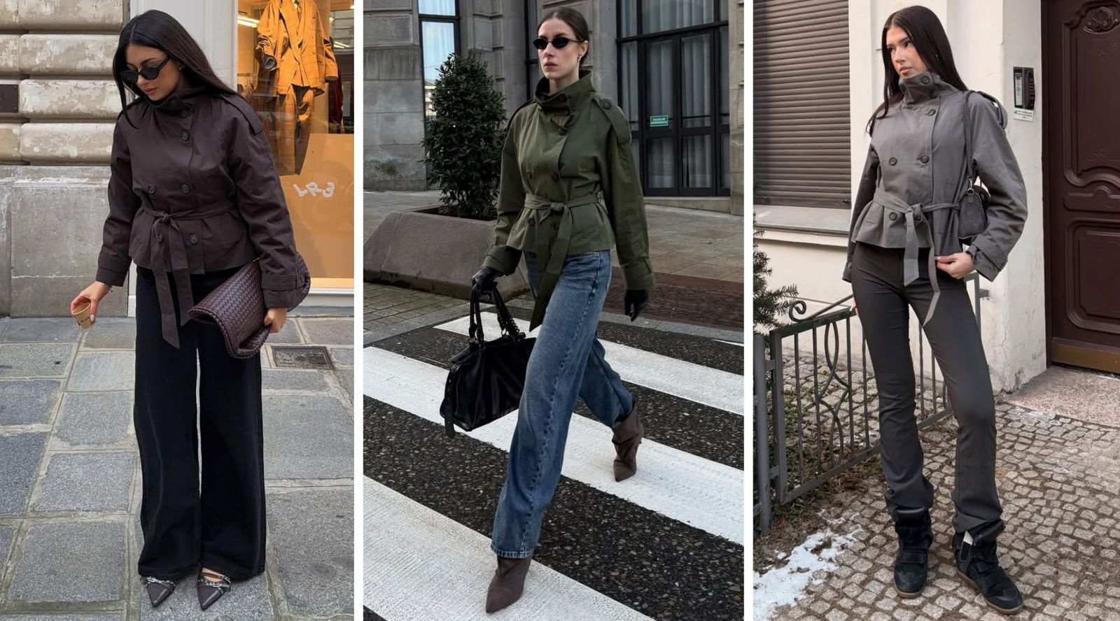 La gabardina corta de Bershka que está sustituyendo al trench clásico esta temporada