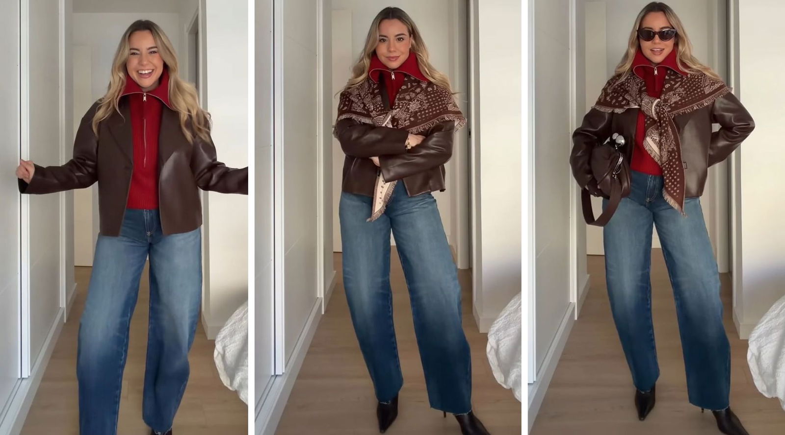 Ni gorro ni bufanda: la bandana maxi que está marcando el final del invierno