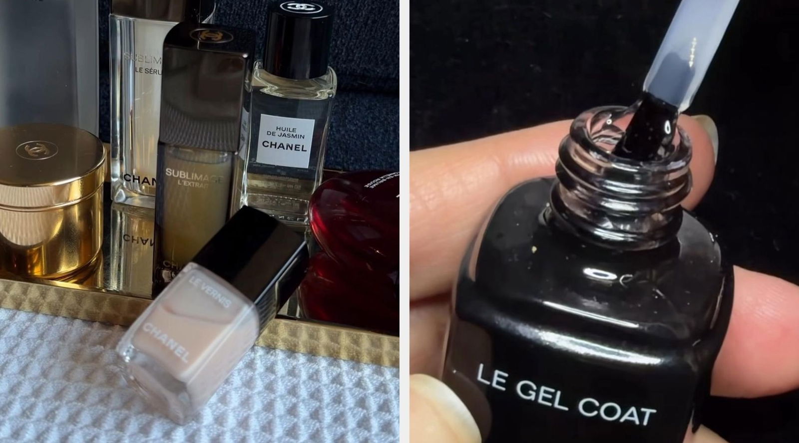 La manicura más especial de Margot Robbie con diamantes y rubíes sobre base nude