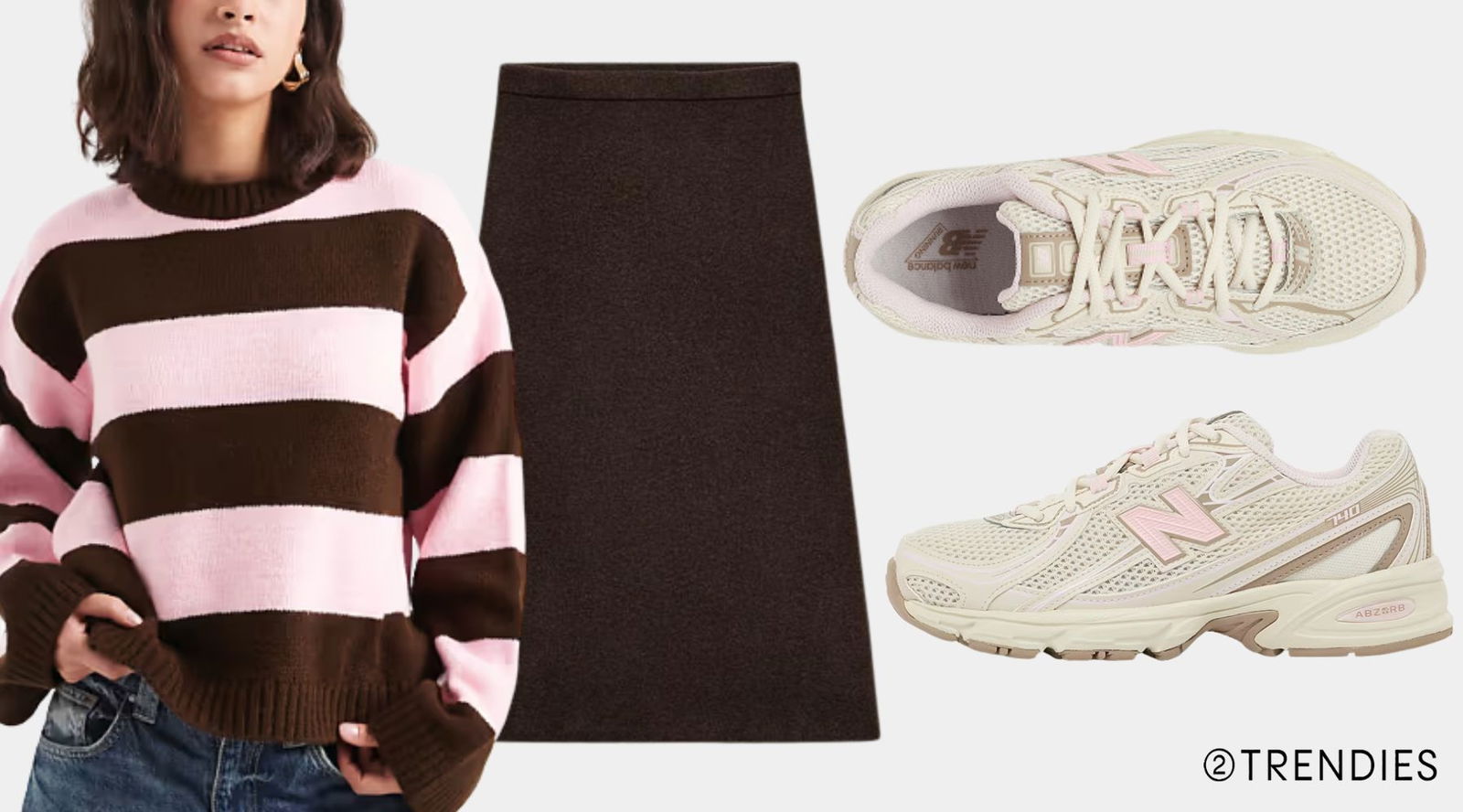 Rosa y marrón: las zapatillas en tendencia que mejor funcionan con la combinación de la temporada