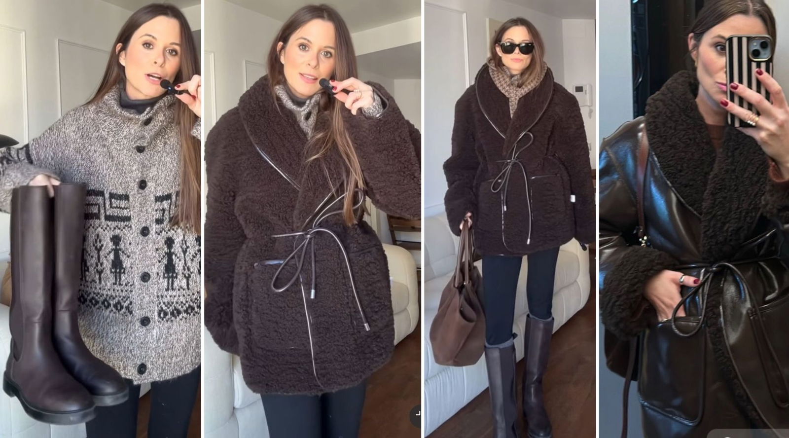 El abrigo reversible marrón que resuelve los días de frío extremo